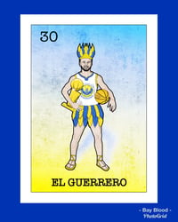 Image 3 of El Guerrero Loteria Card Tee 