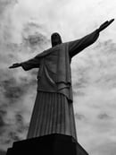 Image 1 of CRISTO REDENTOR (Christ The Redeemer) photo print + art card - Rio De Janeiro - BRAZIL 
