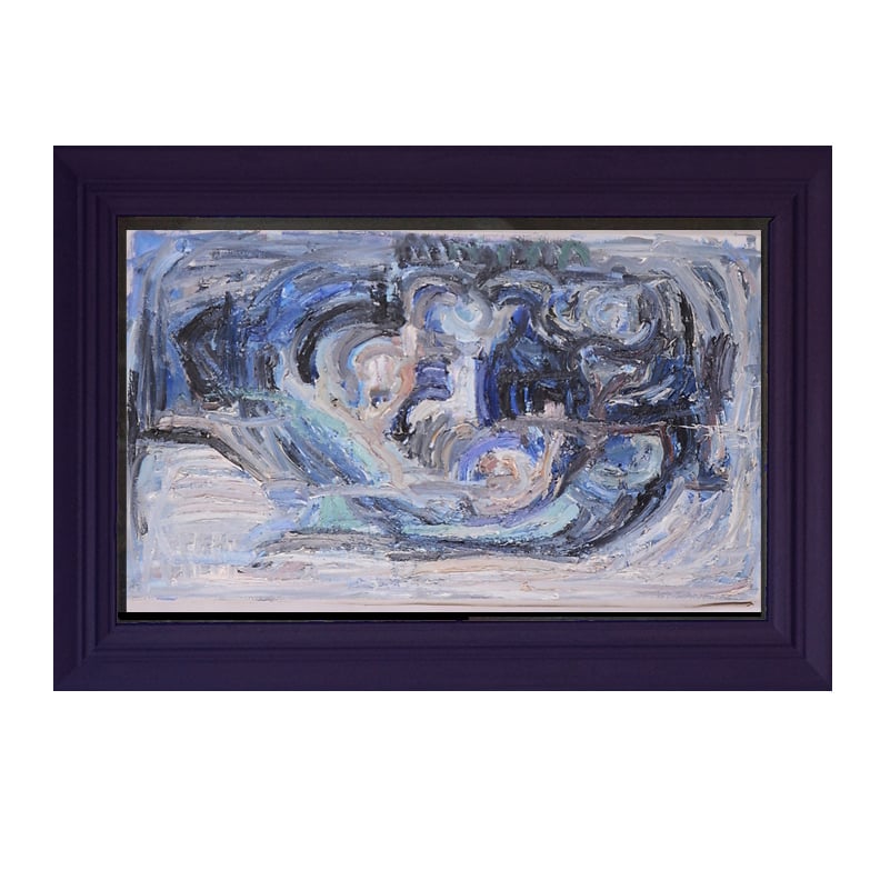 Image of Swedish, 20th Century, Blue Abstract