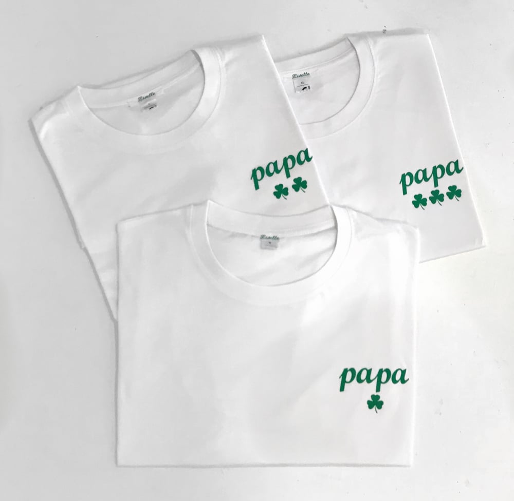 Image of Tee shirt Papa â˜˜ï¸�â˜˜ï¸�â˜˜ï¸�