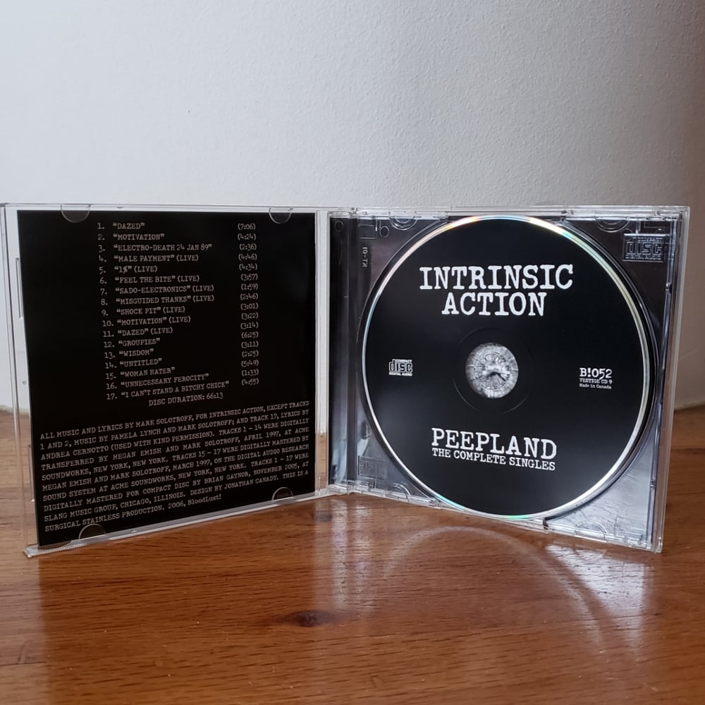 B!052 Intrinsic Action "Peepland: The Complete Singles" CD