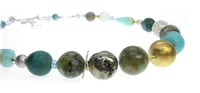Image 3 of ONE OFF Andean Opal with Golden Centrepiece Necklace