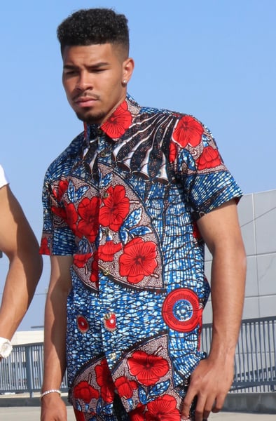 Image of The Ali shirt - red rose 