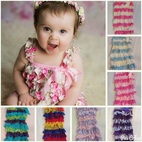 Image of PETTI ROMPER BLOWOUT - Multi Color Lace Styles 0-24m available