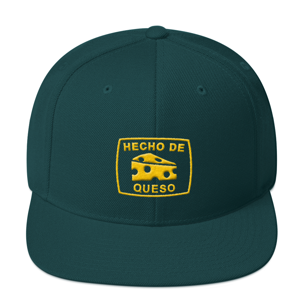 Image of HECHO DE QUESO SNAPBACK (GREEN & GOLD)