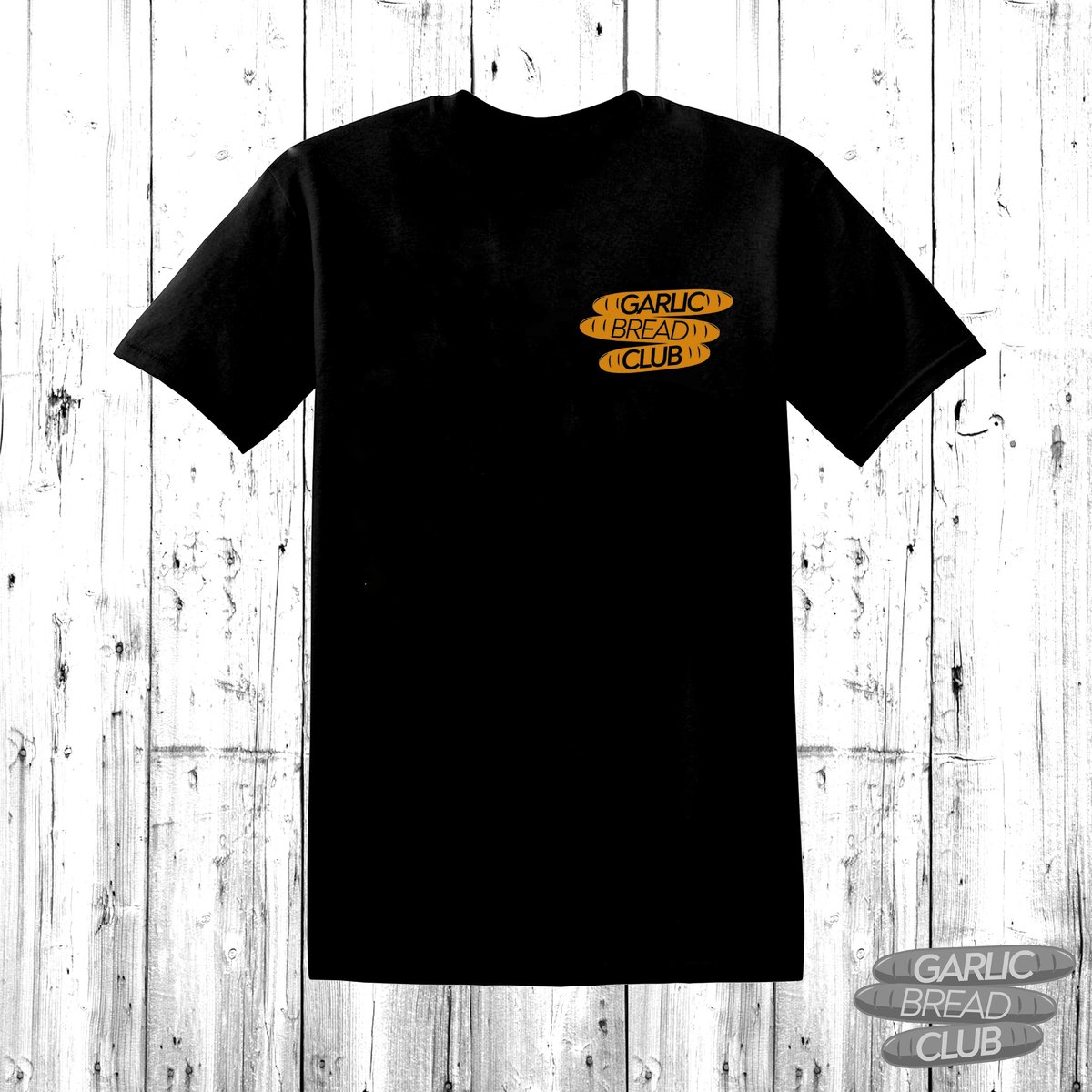 Image of Garlic Bread Club Shirt Black