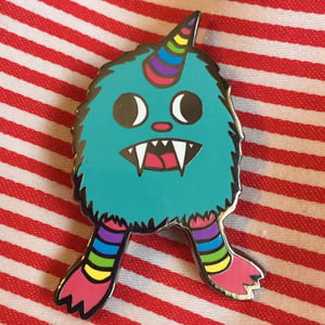 Image of Rainbow Baby Monster enamel pin