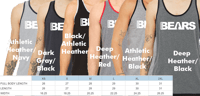 Houston Bears Tank Tops - Horizontal Houston Bears Logo