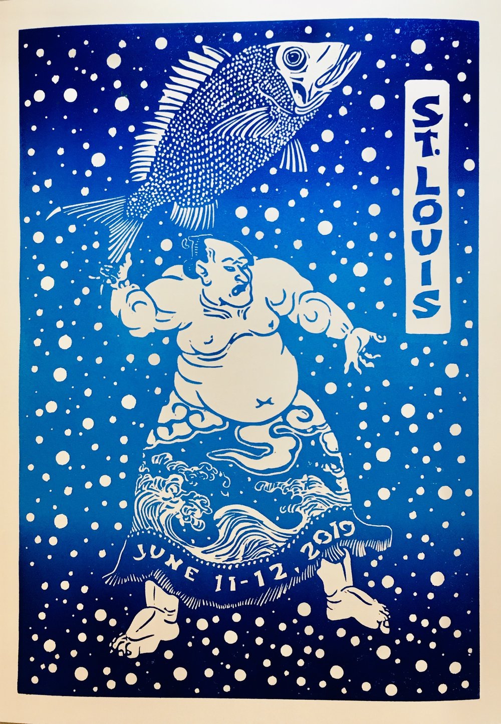 Phish ST. Louis “Phish Slapped” Linocut Poster 