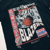 Image 2 of Original 1992 Salem Sportswear Portland Trailblazers Tee.