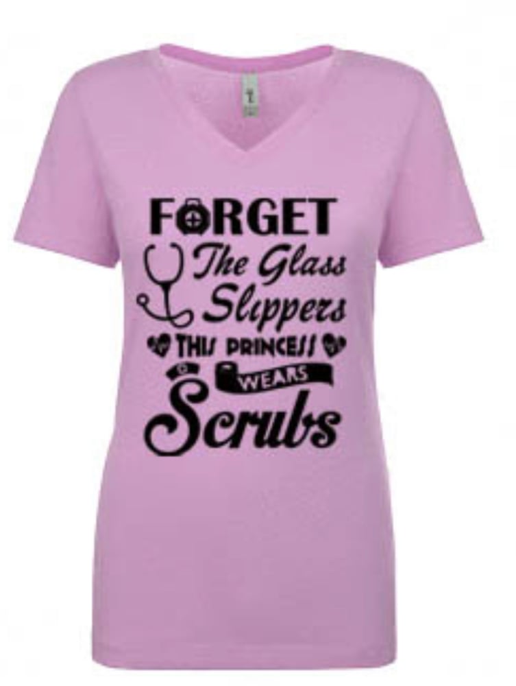 Image of This princess wears scrubs tee’s 