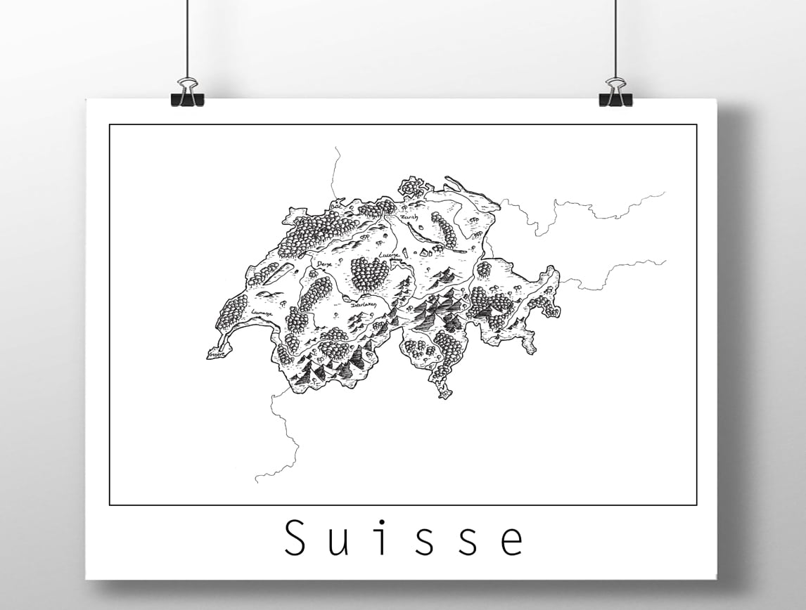 Image of Carte de la Suisse