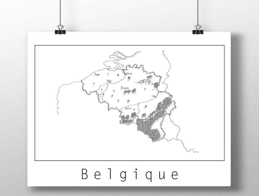 Image of Carte de la Belgique