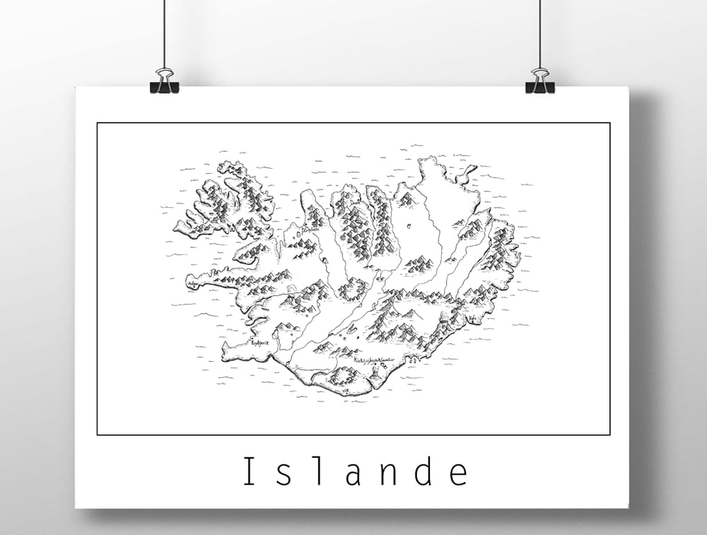 Image of Carte de L'Islande