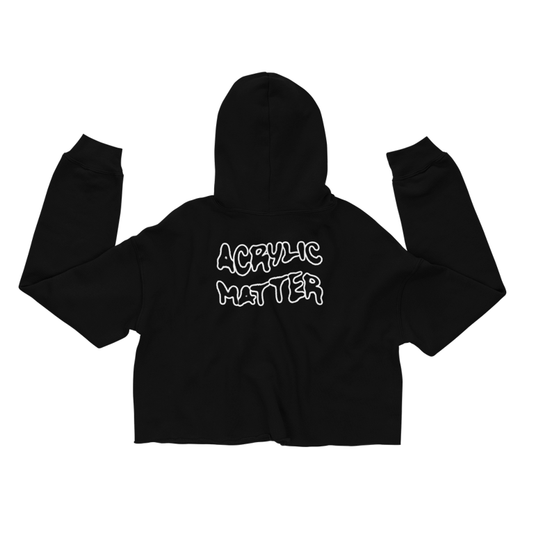 OUTLINE CROP HOODIE Image 4