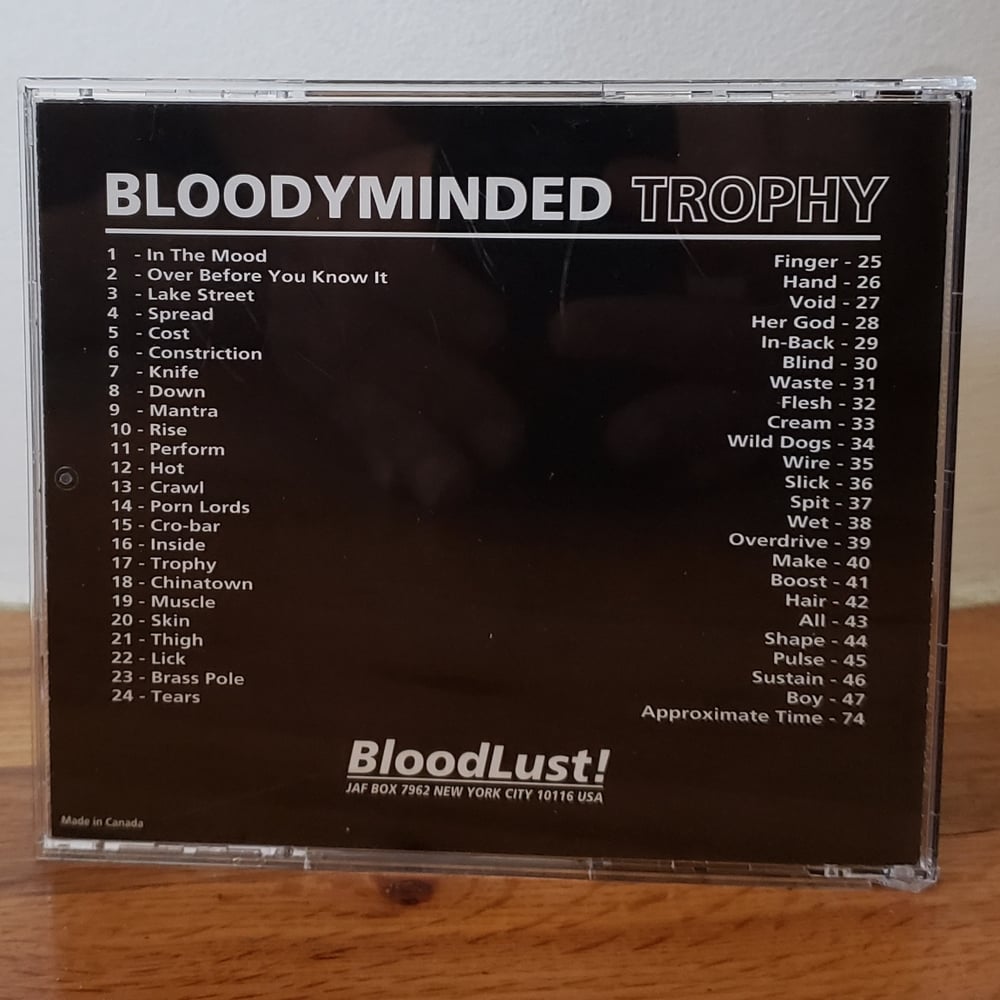 B!001 BLOODYMINDED "Trophy" CD
