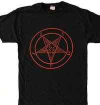Image 1 of Pentagram - T shirt with Red Print