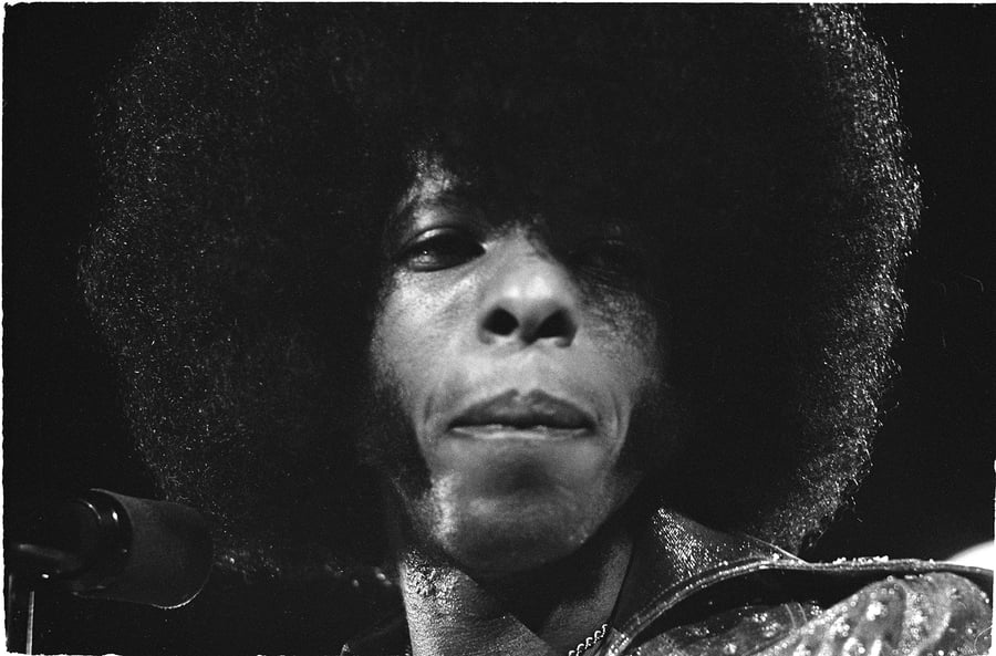 Image of Sly Stone in his funkiest prime