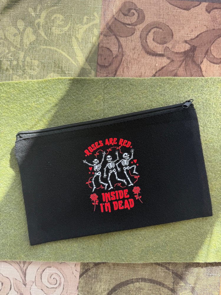 Image of Skeleton zipper bag 