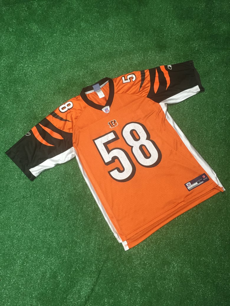 Image of Vintage 2008 Rey Maualuga Cincinnati Bengals Jersey (Size Large)