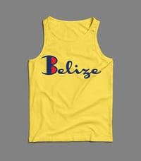 Image 2 of Belize T-Shirt - Golden Yellow/Navy Blue(Red)
