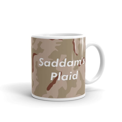 Image of Saddam's Plaid Mug - 11oz 