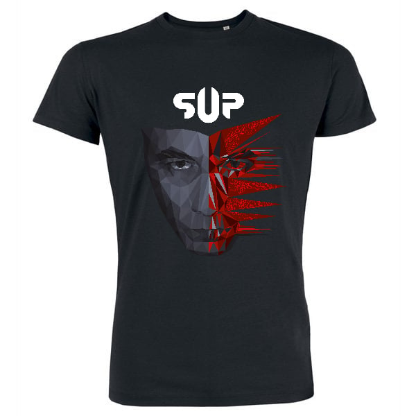 Image of T-Shirt noir pochette Dissymmetry couleur Homme