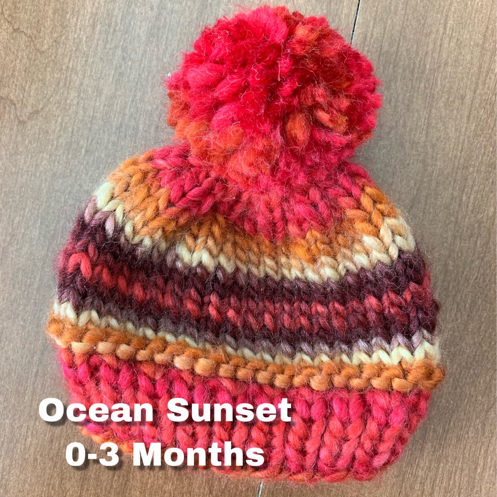 Image of Newborn & Infant Size PomPom Beanies