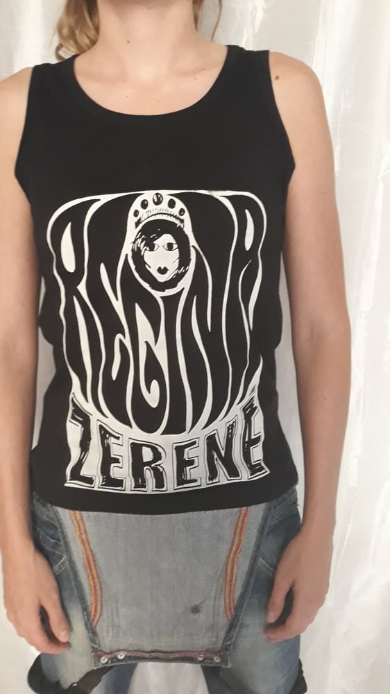 Image of Camiseta negra para chica, sin mangas