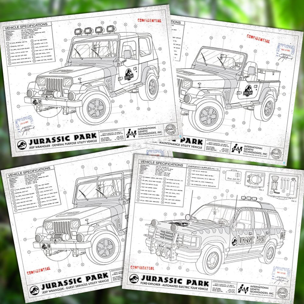 Image of JURASSIC PARK - Vehicle Bundle