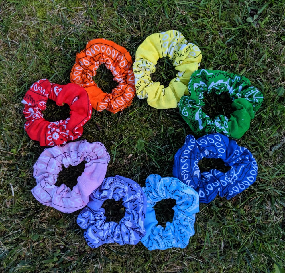 Image of Bandana Scrunchies- $4 each