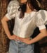 Image of June Silk Blouse in off white 