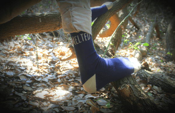 Image of Bold Stitch "Melted" socks