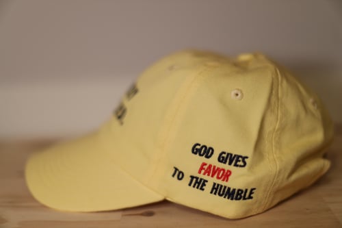 Image of Highly Favored Butter Classic Dad Cap//God Gives Favor To The Humble.
