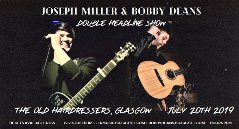 Image of The Old Hairdressers Glasgow - Joseph Miller and Bobby Deans: Double headliner show