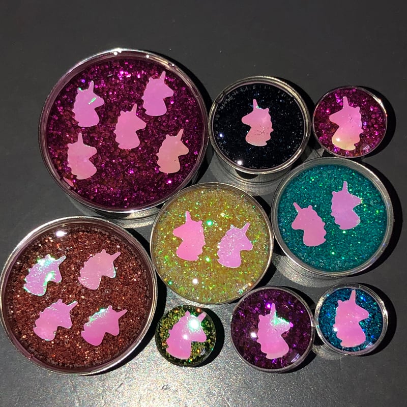 Image of Unicorn Glitter Plugs (sizes 0g-2")