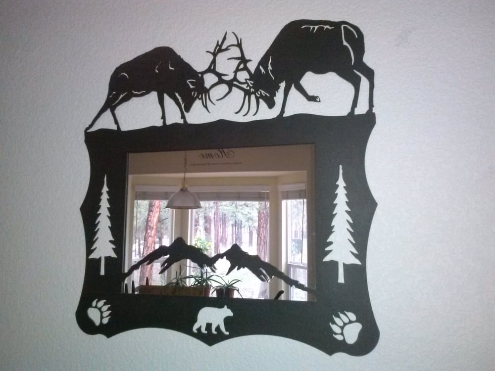 Image of DUELING ELKS MIRROR