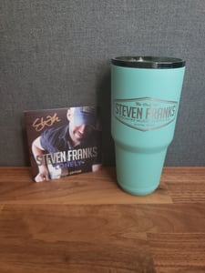 Image of 30oz Tumbler (Seafoam Green) & Signed CD Package