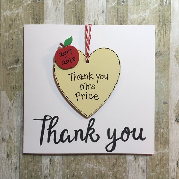 Image of Thank you card (heart)
