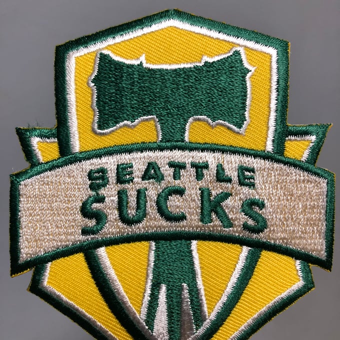 Image of Seattle Sucks Thorny Axe Patch