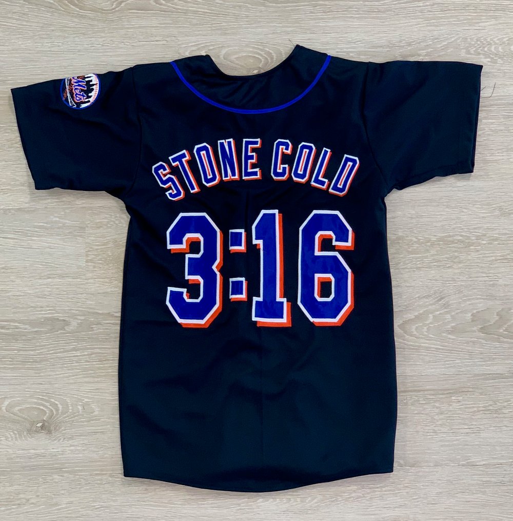 Image of Fabolous Stone Cold 3:16 Mets baseball custom