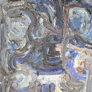Image of Swedish, 20th Century, Blue Abstract