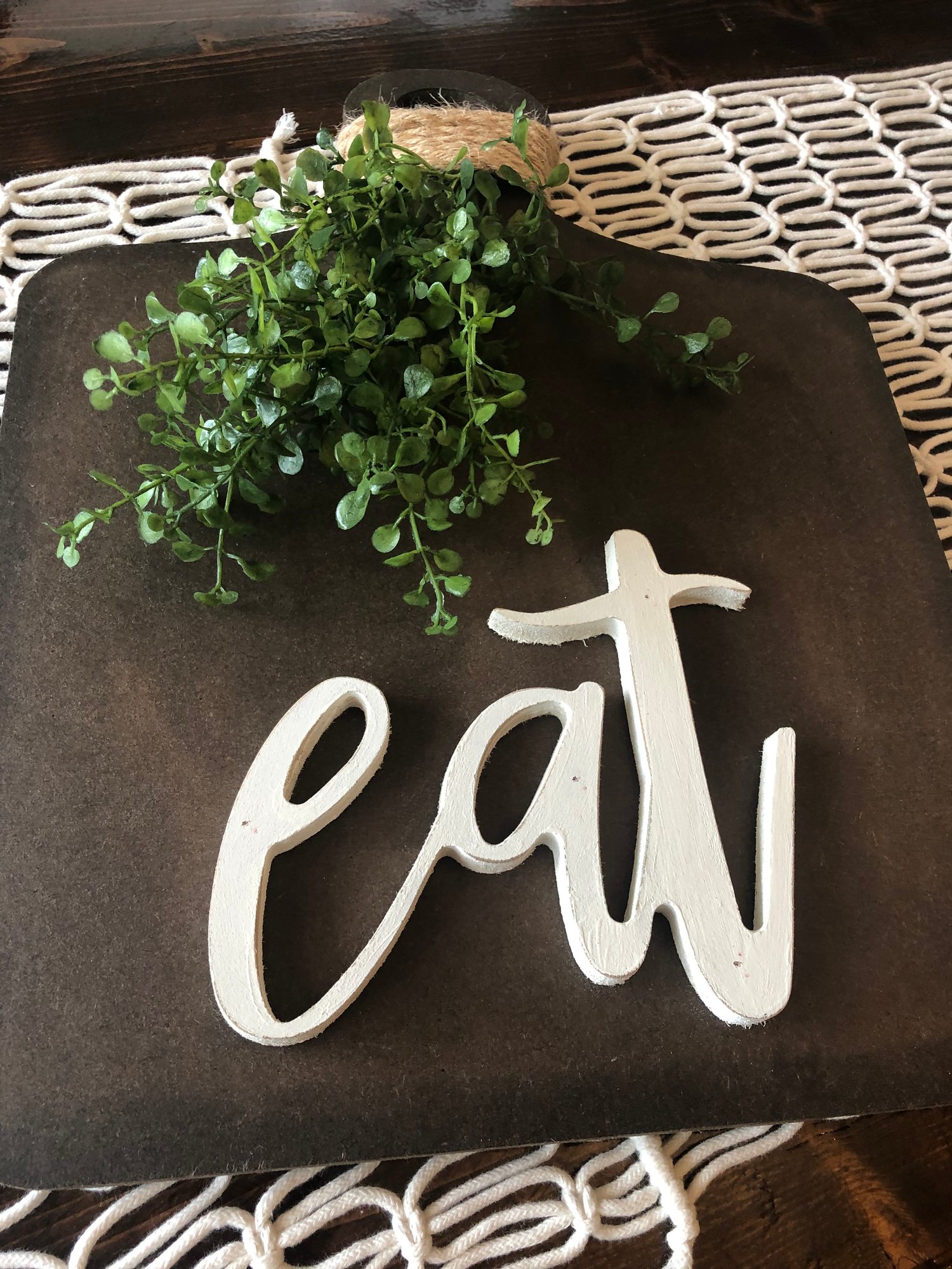 Image of Large cutting board Eat sign 