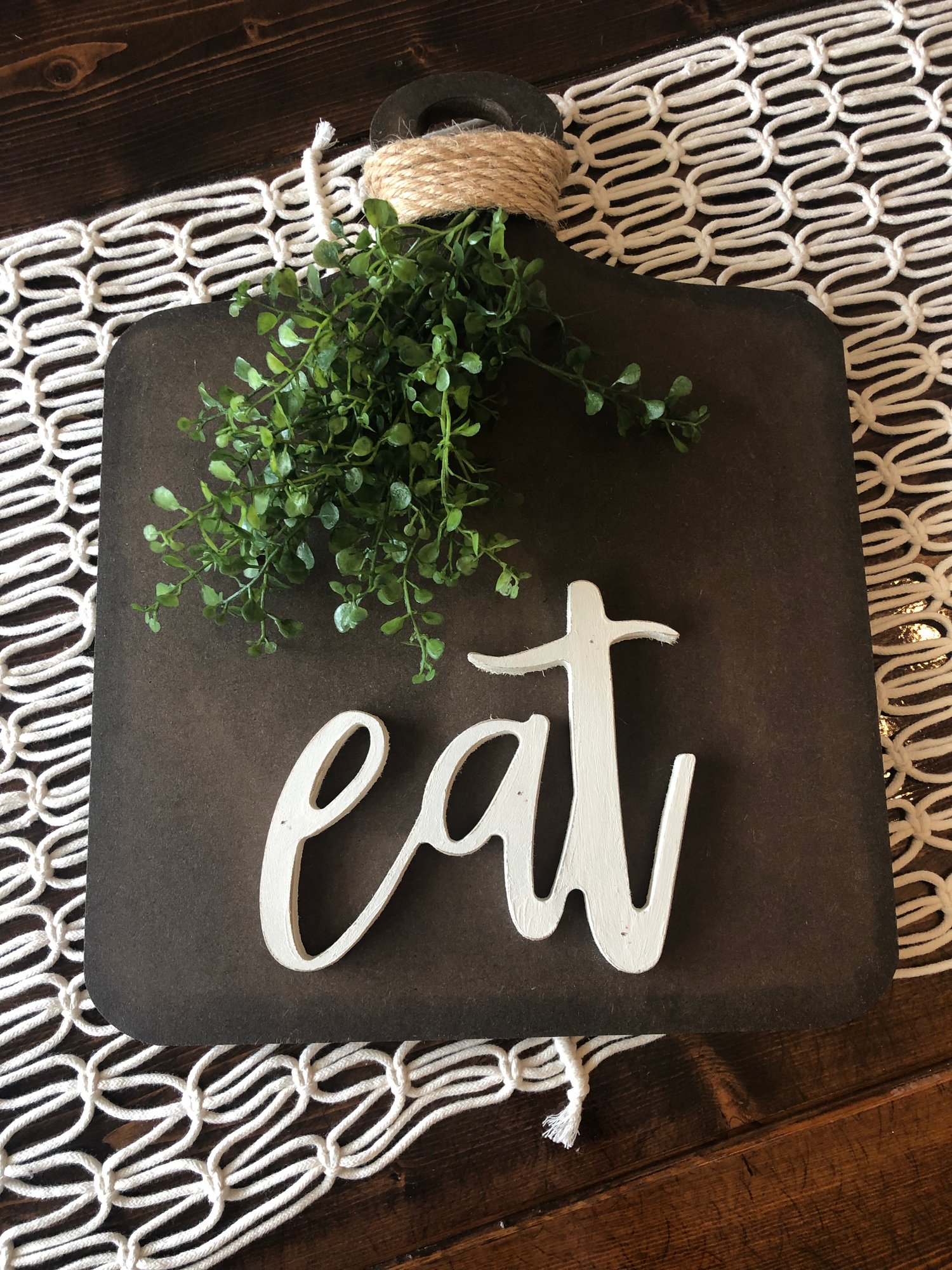 Image of Large cutting board Eat sign 