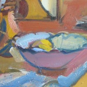Image of French Still life Painting, 'Blue Jug.'