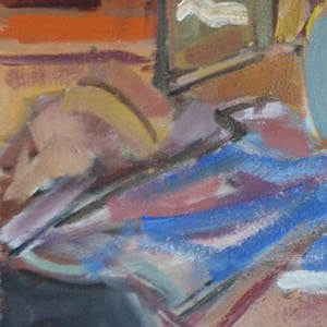 Image of French Still life Painting, 'Blue Jug.'