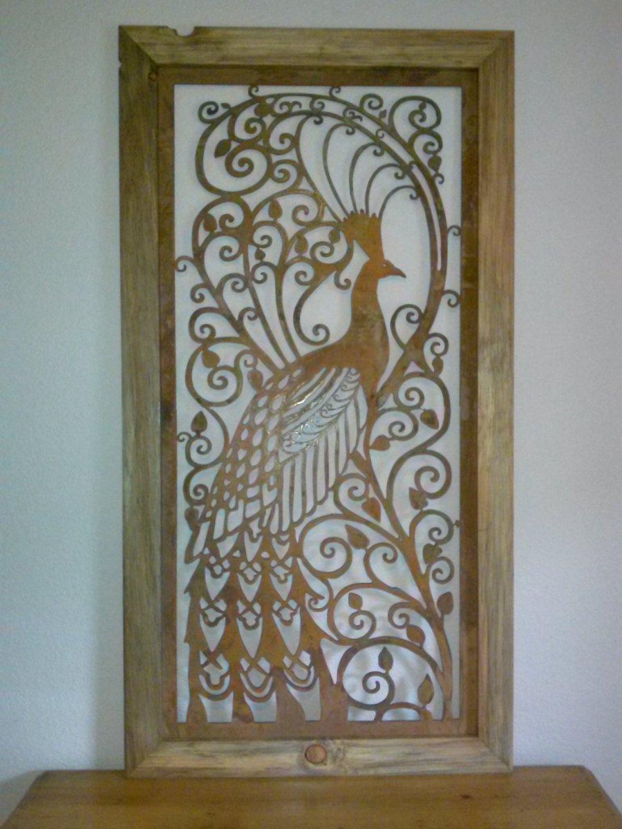 Image of FRAMED PEACOCK