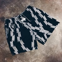 Image 1 of Original 90’s Zubaz Raiders Cutoff Shorts.