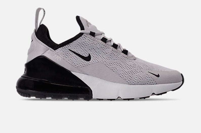 Swarovski Nike Air Max 270 Grey customized with SWAROVSKI® Xirius Rose-Cut Crystals. | Luxe Ice