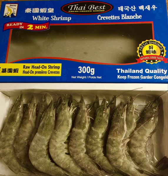 Image of Thai Best Shrimp Head On 30-40 300g